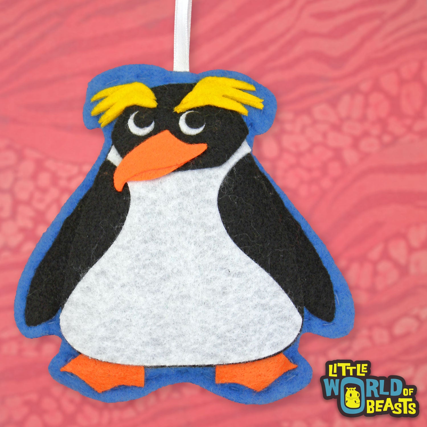 Cummerbund the Penguin - Felt Animal Christmas Ornament