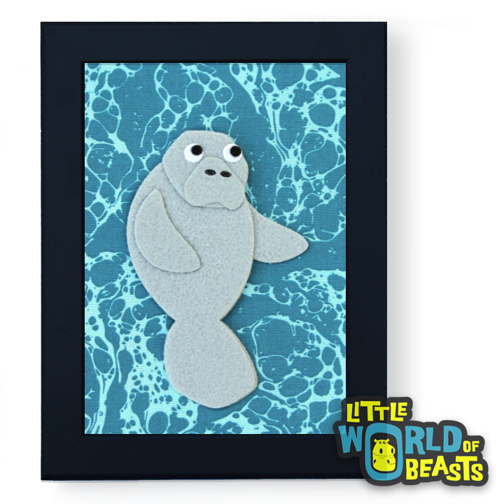 Manatee Art - Kids Room or Nursery