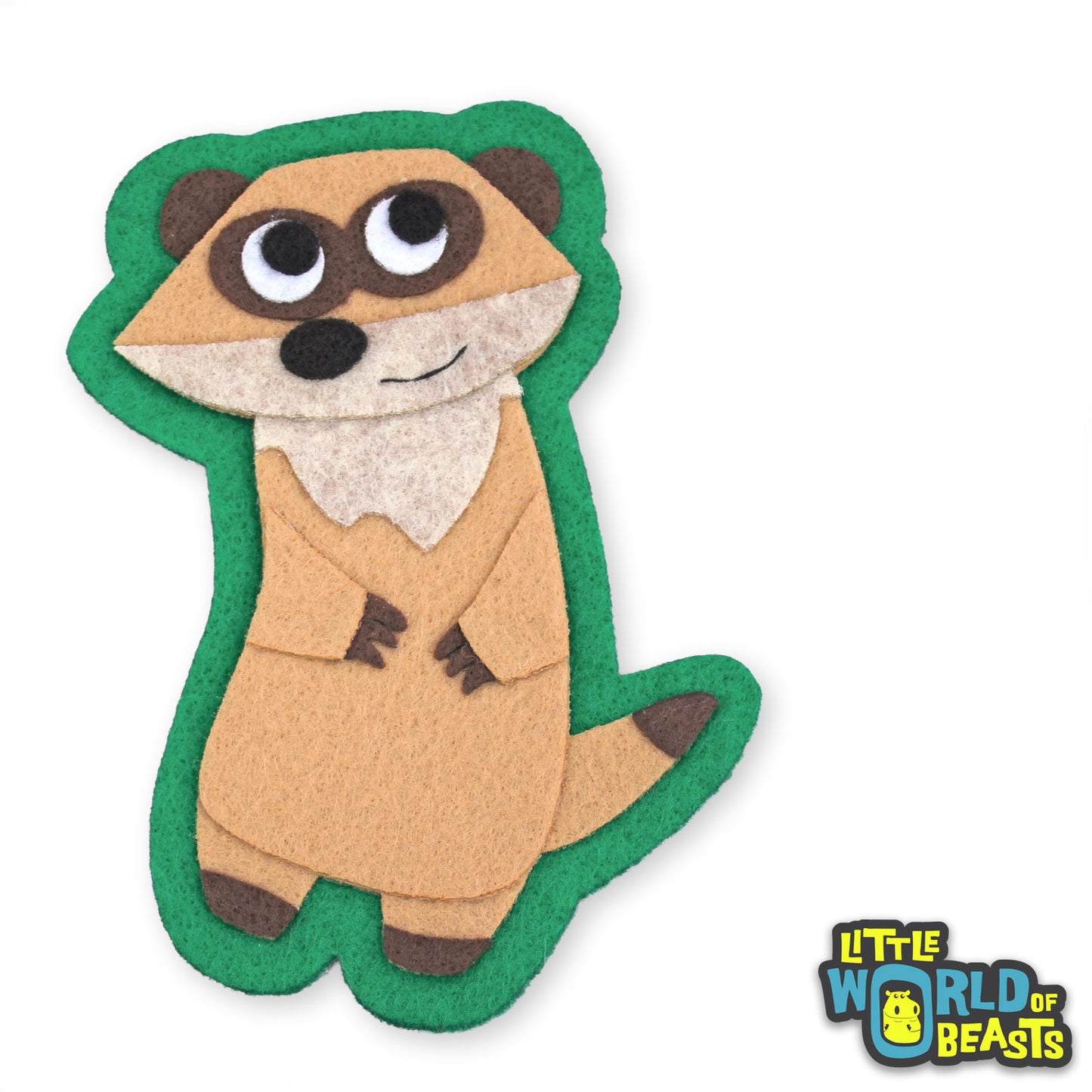 Meerkat - Felt Patch - Iron On or Sew On - Little World of Beasts