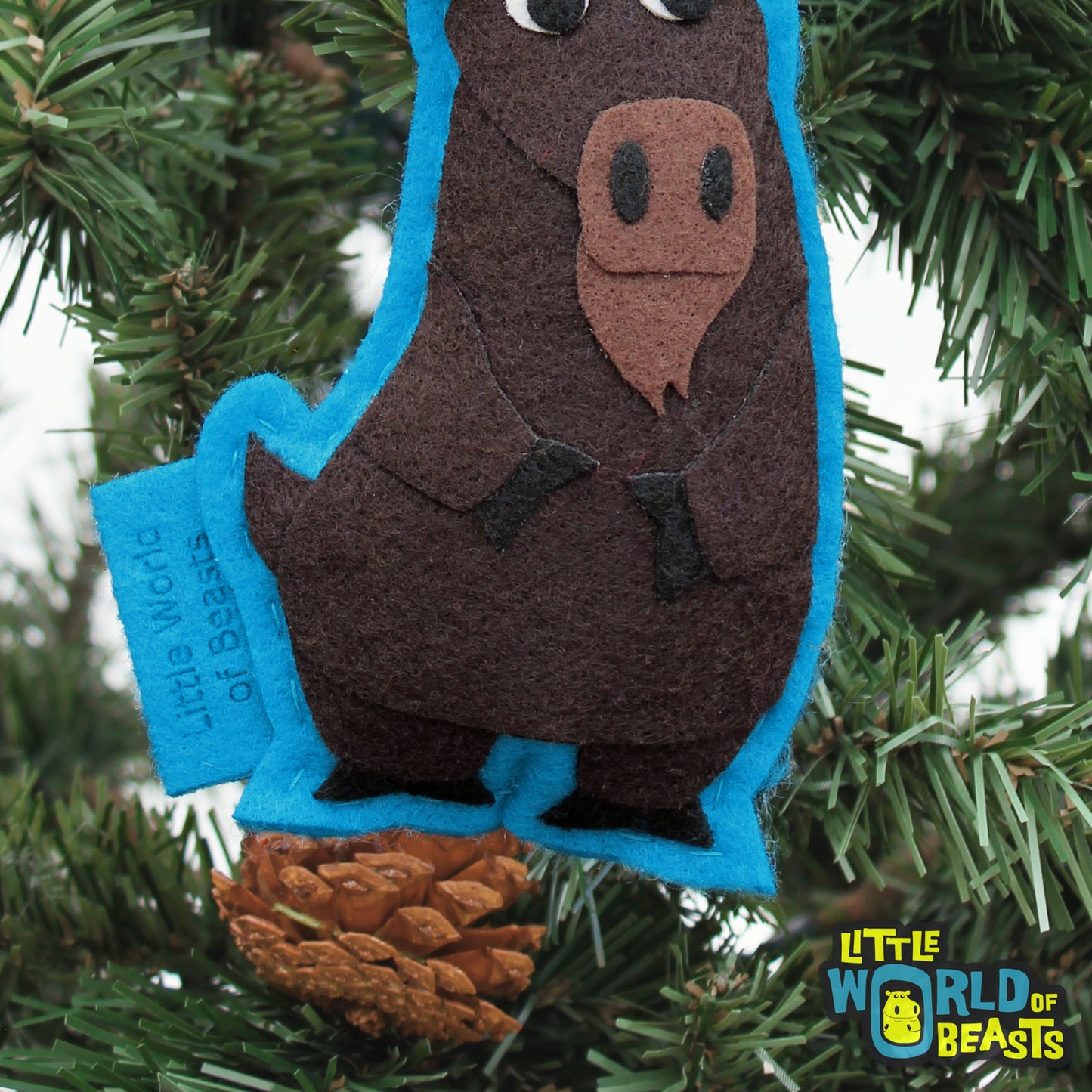 Felt Animal Ornament - Moose