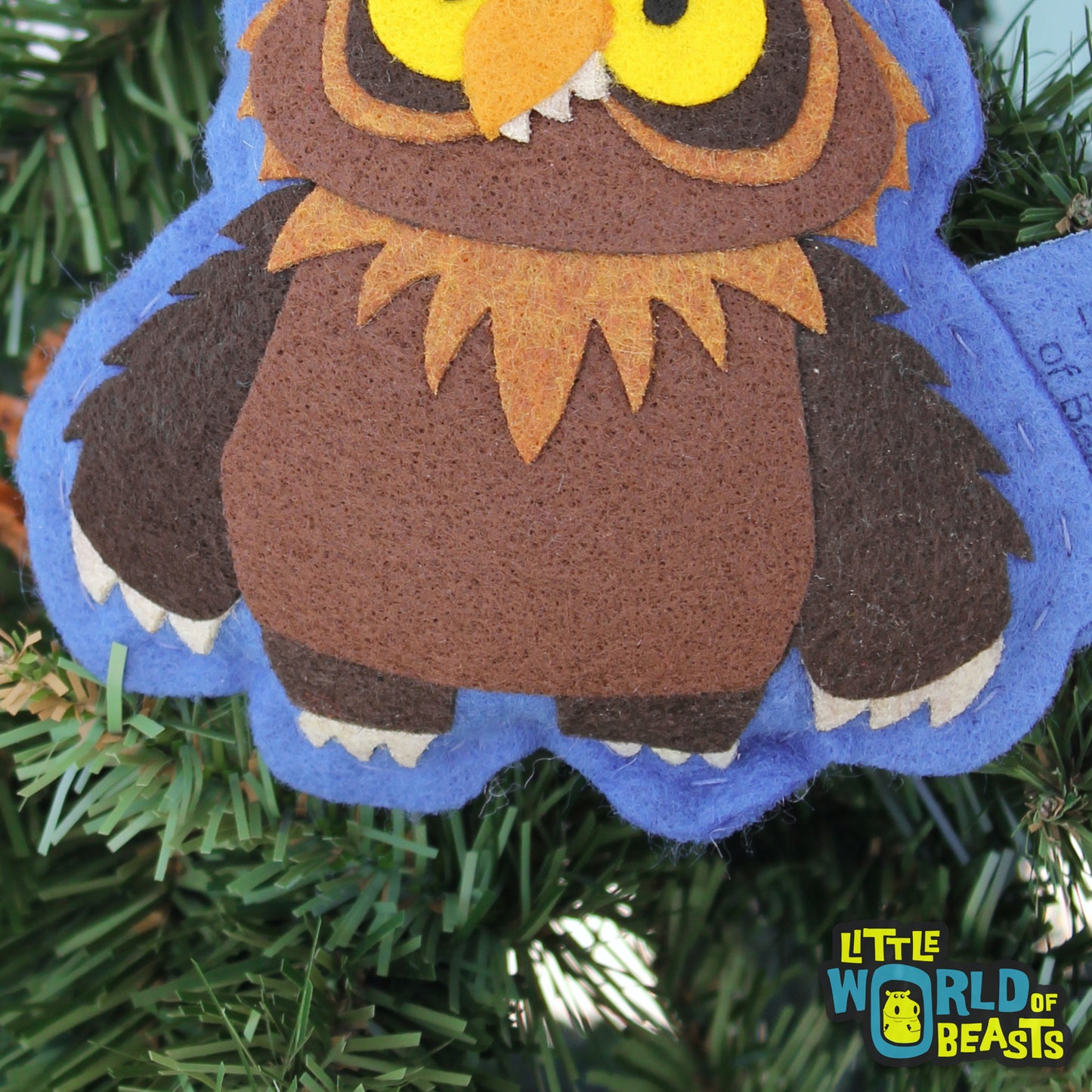 Owlbear -Felt Monster Ornament