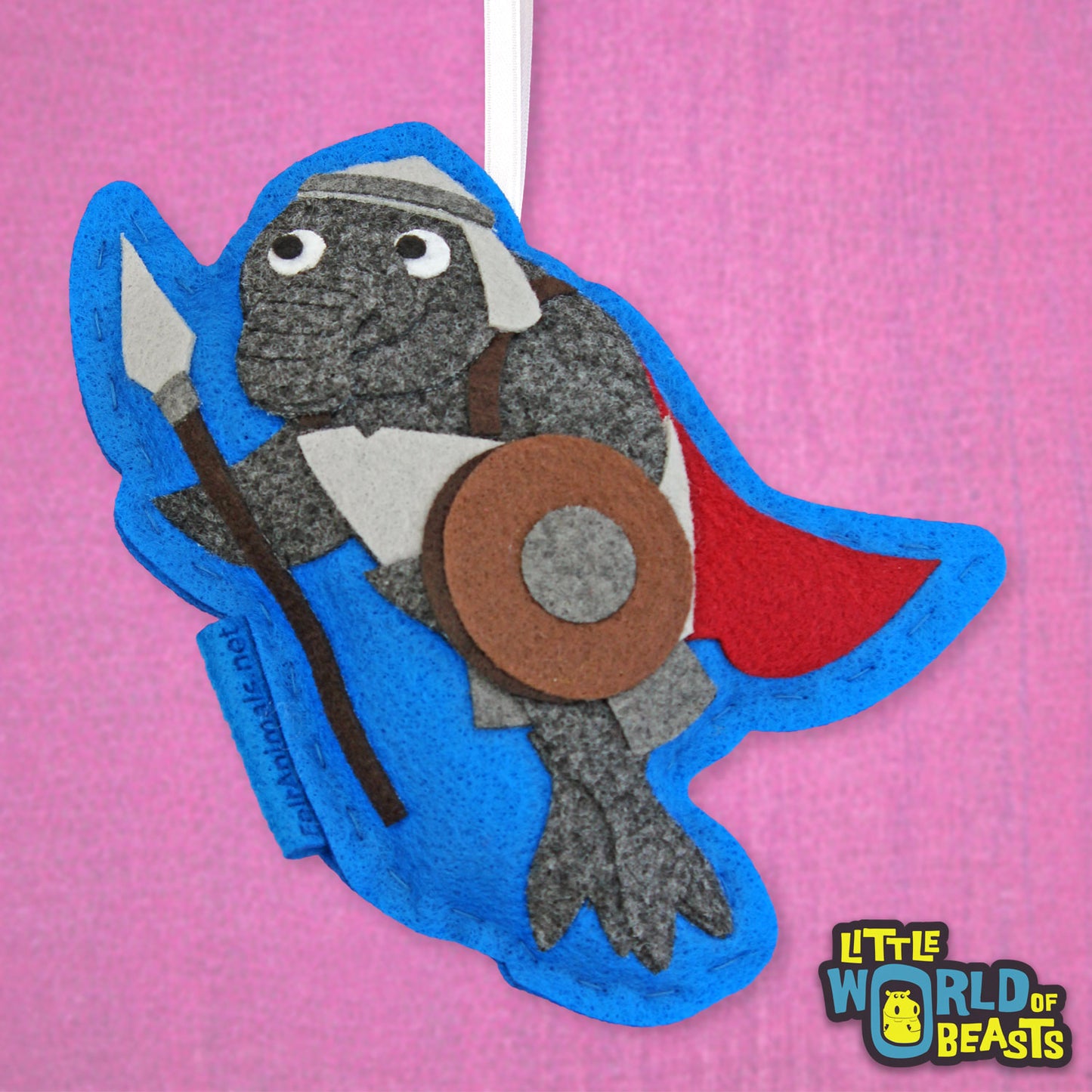 Felt Elephant Seal Ornament - Palace Guard