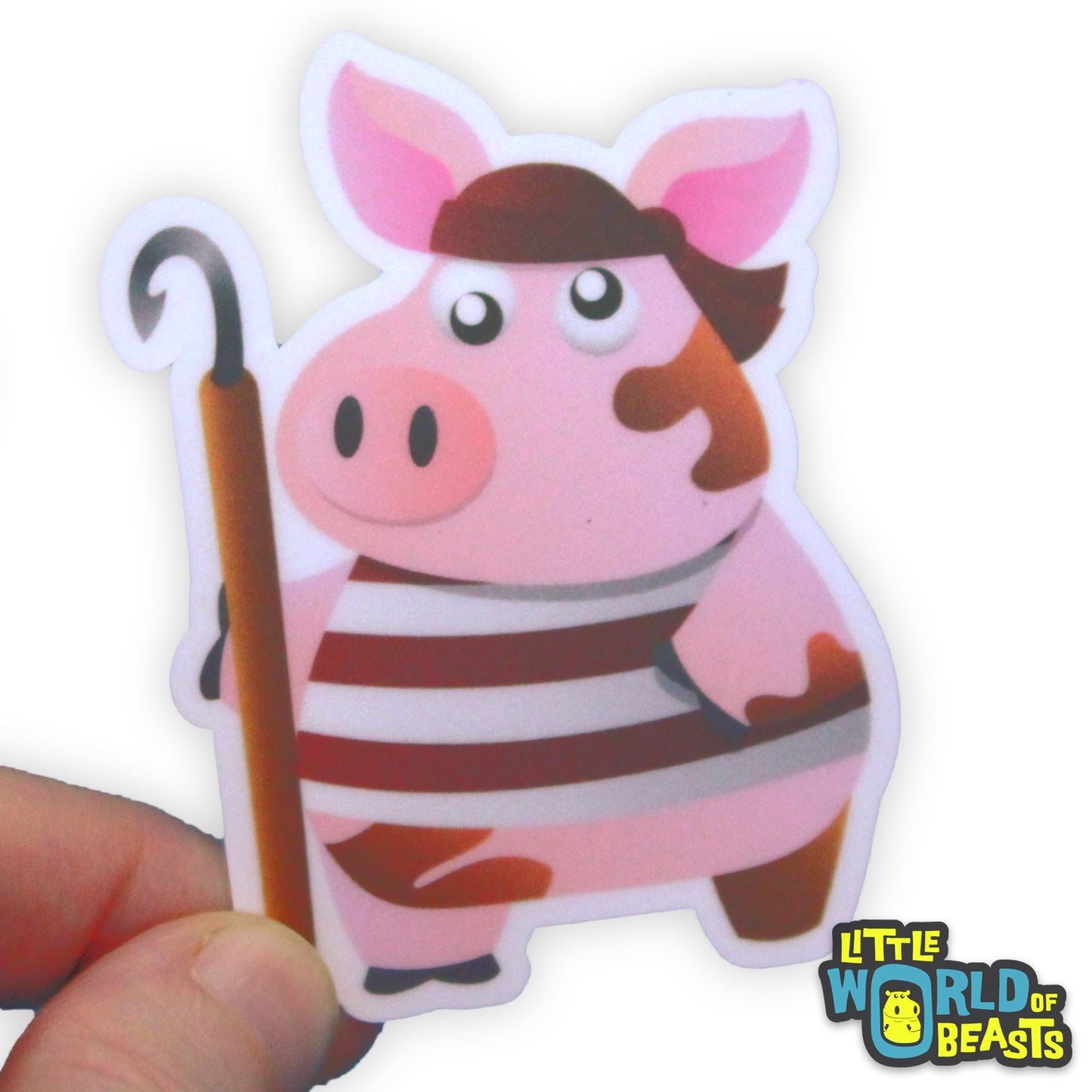 Peg Leg Pig - Pirate Vinyl Sticker