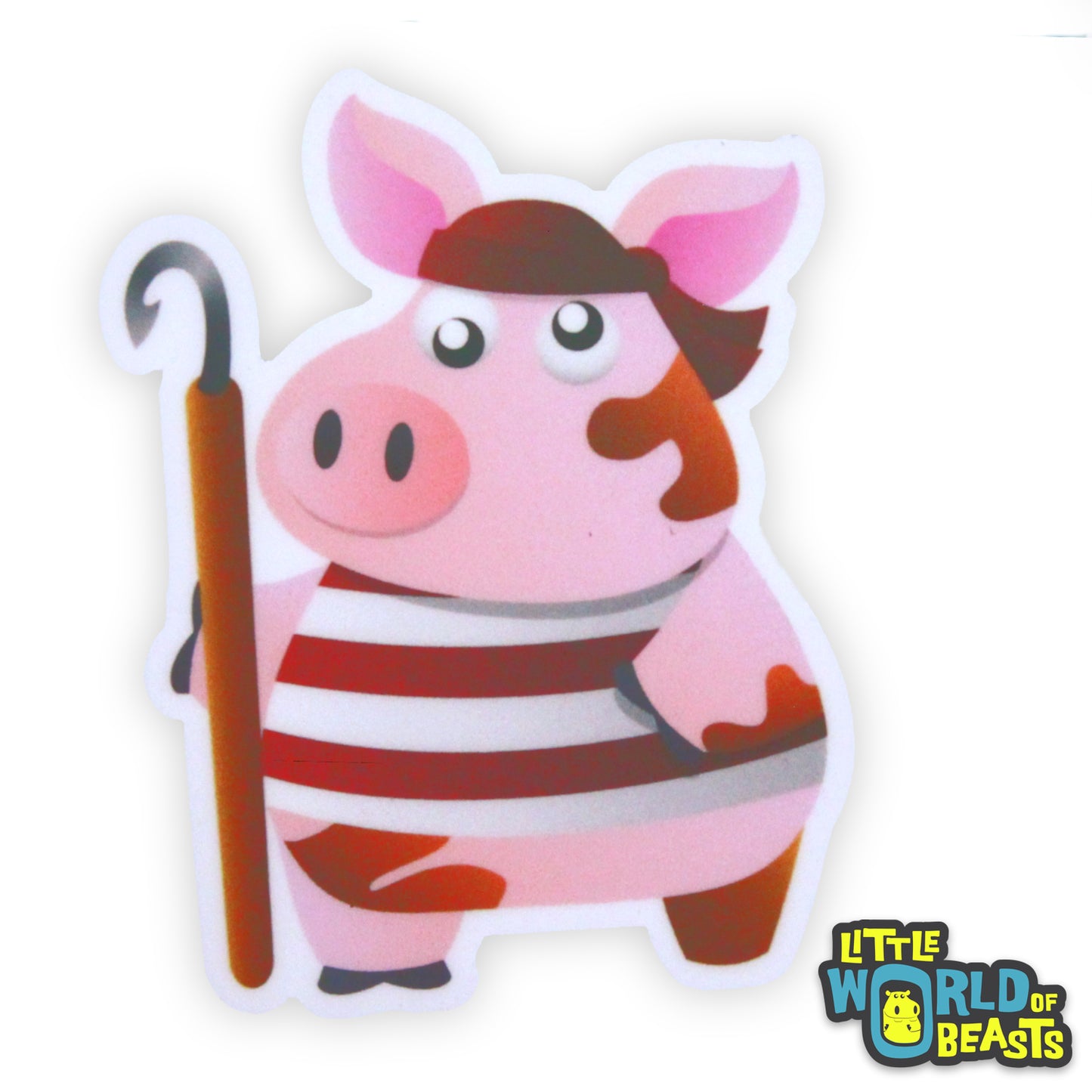 Peg Leg Pig - Pirate Vinyl Sticker