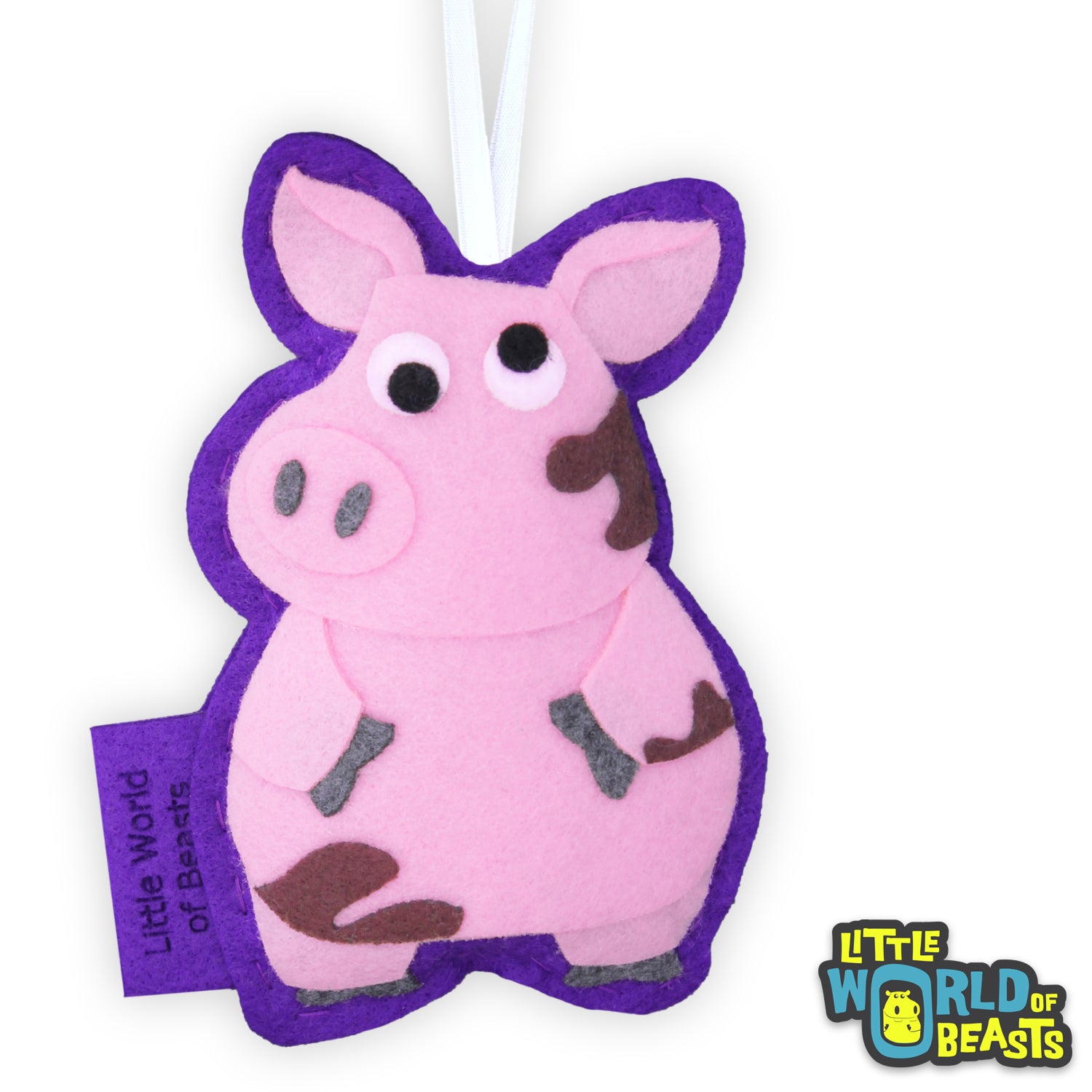 Pig - Felt Animal Ornament