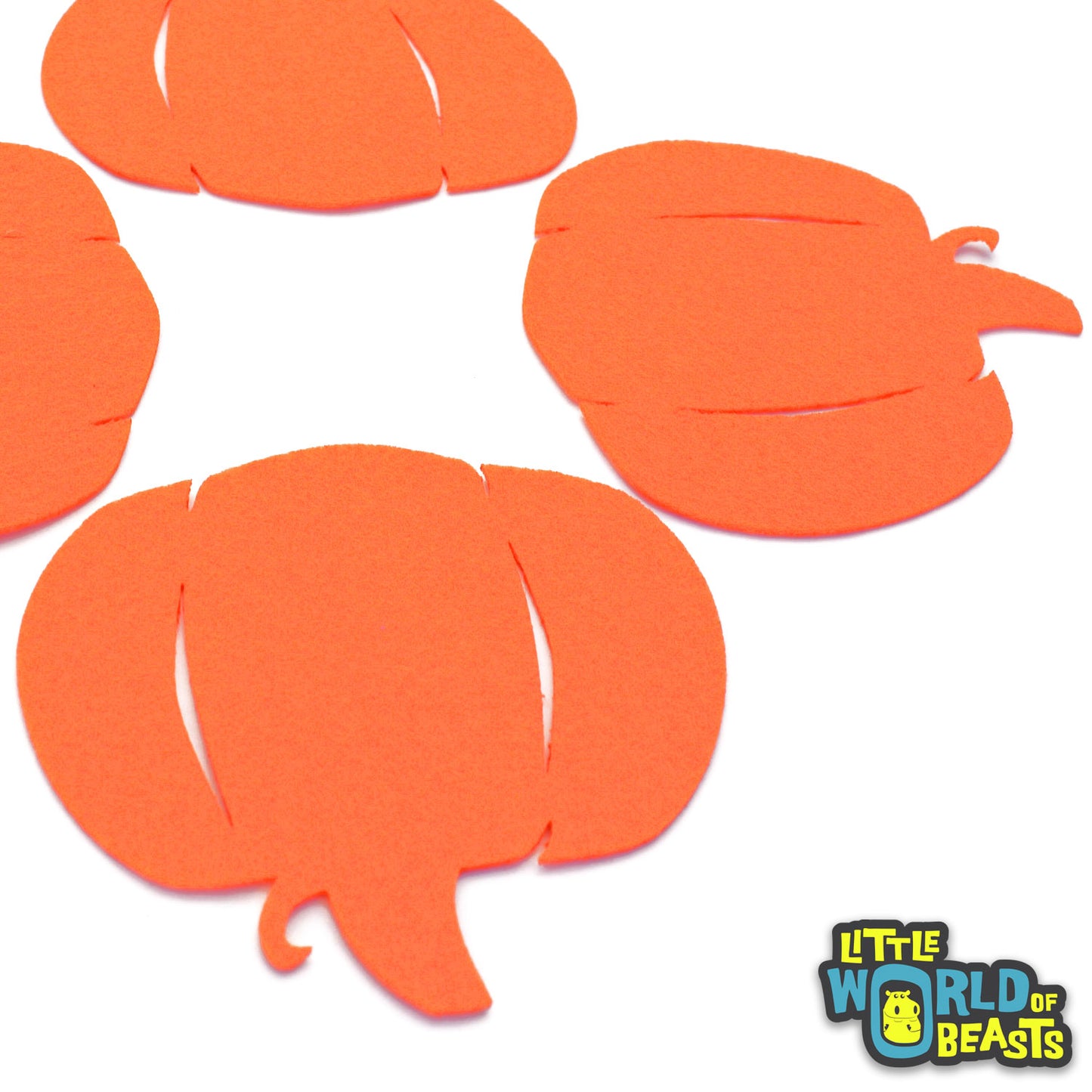 Pumpkin - Laser Cut Felt Shape for Crafts and Garlands