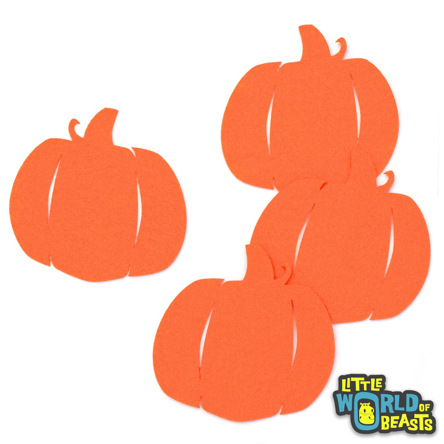 Pumpkin - Laser Cut Felt Shape for Crafts and Garlands