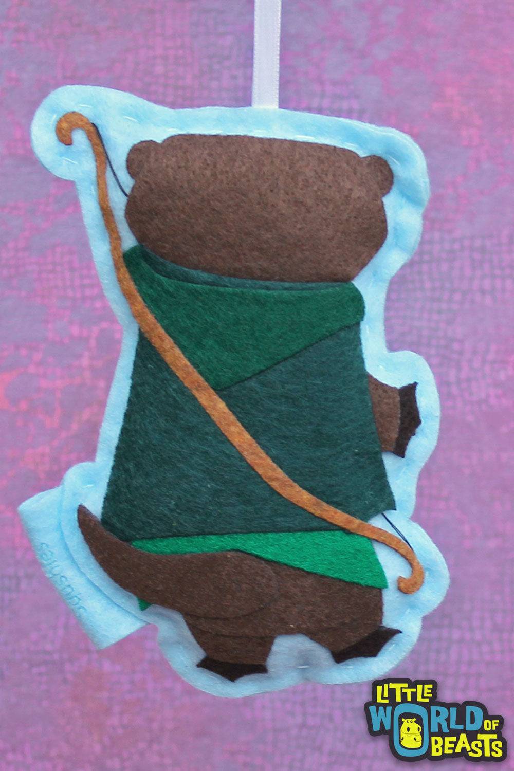 Ranger Otter - Felt D&D Animal Ornament