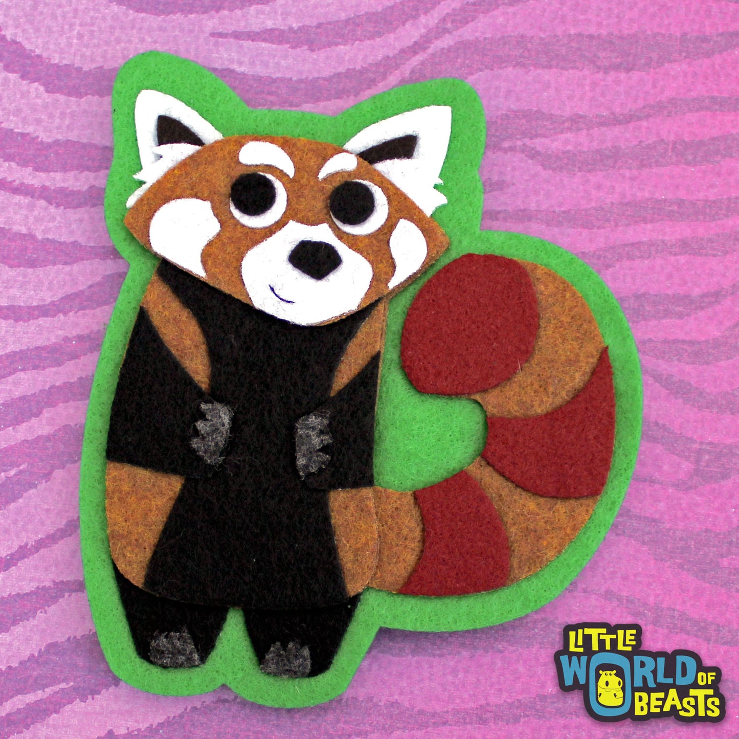 Red Panda Felt Animal Applique