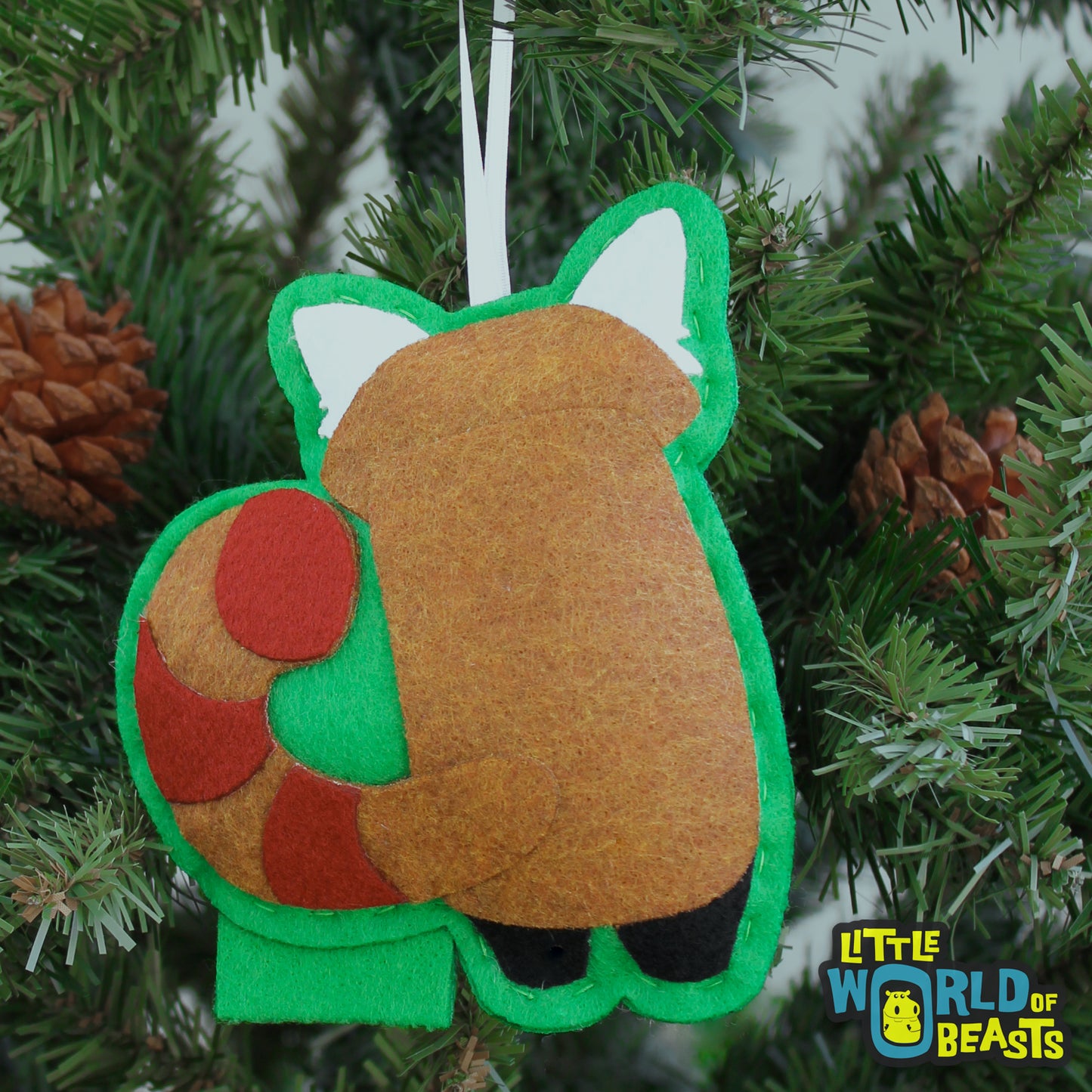 Felt Animal Ornament - Red Panda