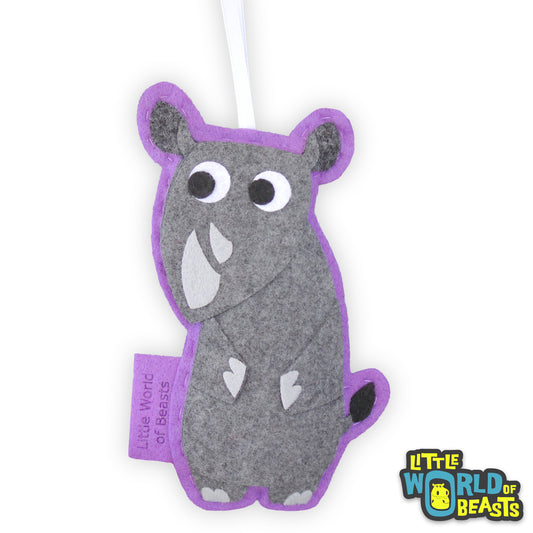 Personalized Rhino Ornament