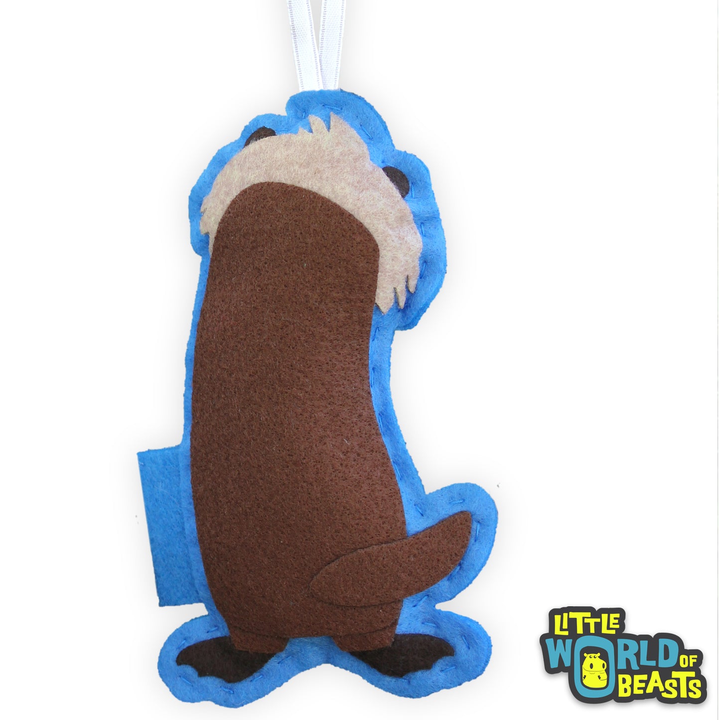 Sea Otter Handmade Felt Animal Ornament