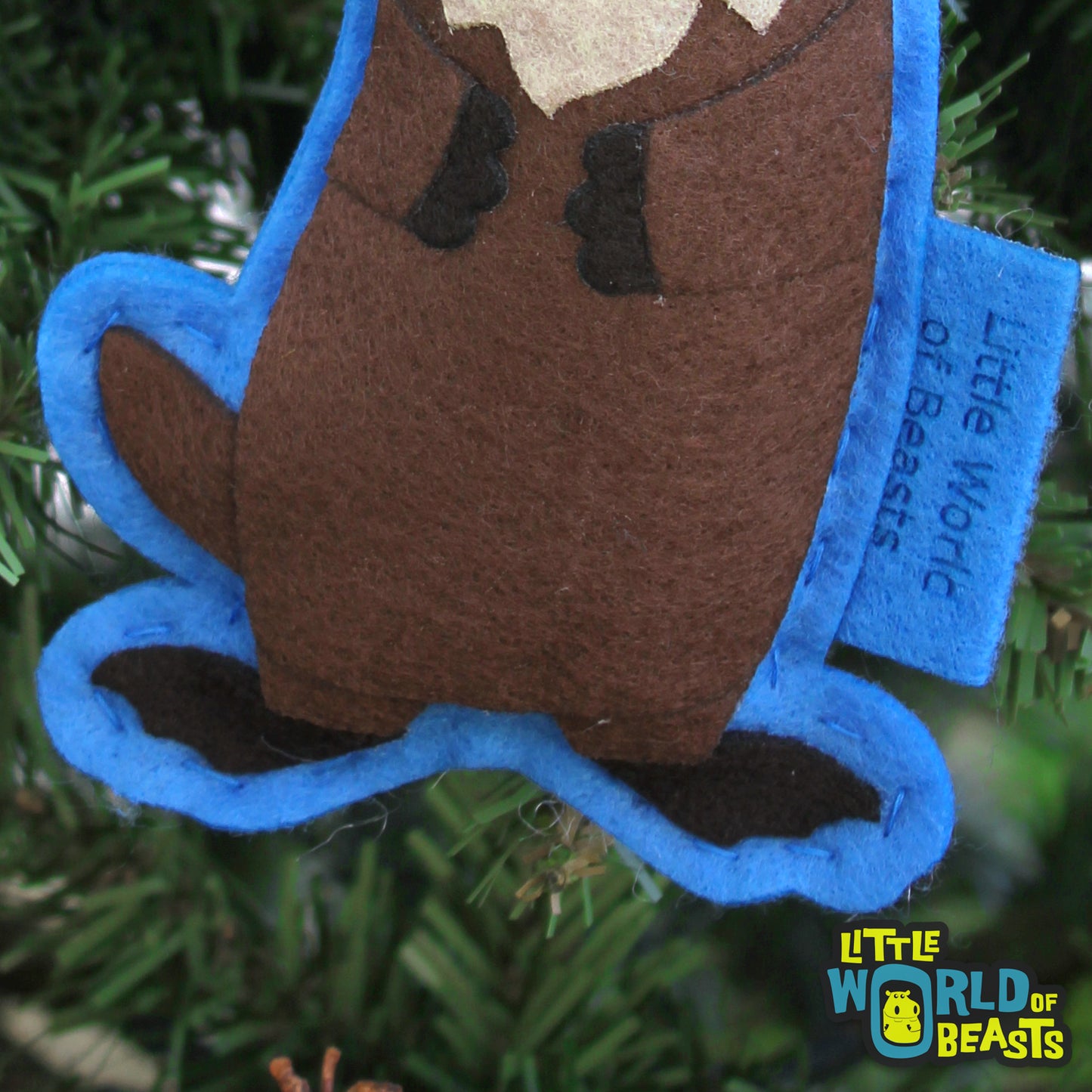 Little World of Beasts - Sea Otter Felt Ornament