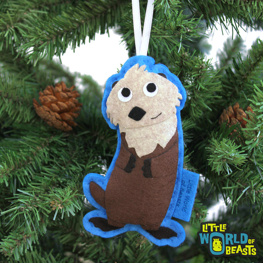 Sea Otter -  Felt Ornament