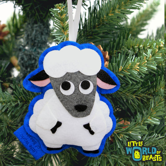 Sheep - Felt Christmas Ornament