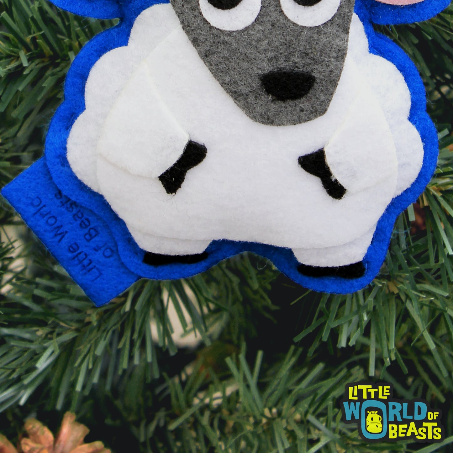 Sheep - Felt Christmas Ornament