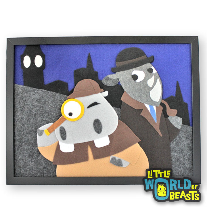 That's Not What They Mean by 'The Game is Afoot' - Felt Illustration