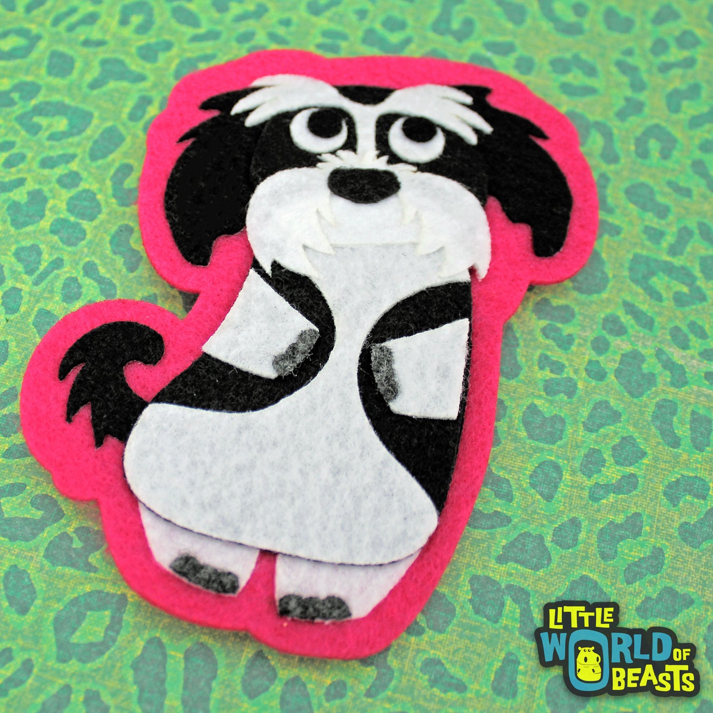 Alvin the Shih Tzu - Felt Dog - Iron On or Sew On Patch