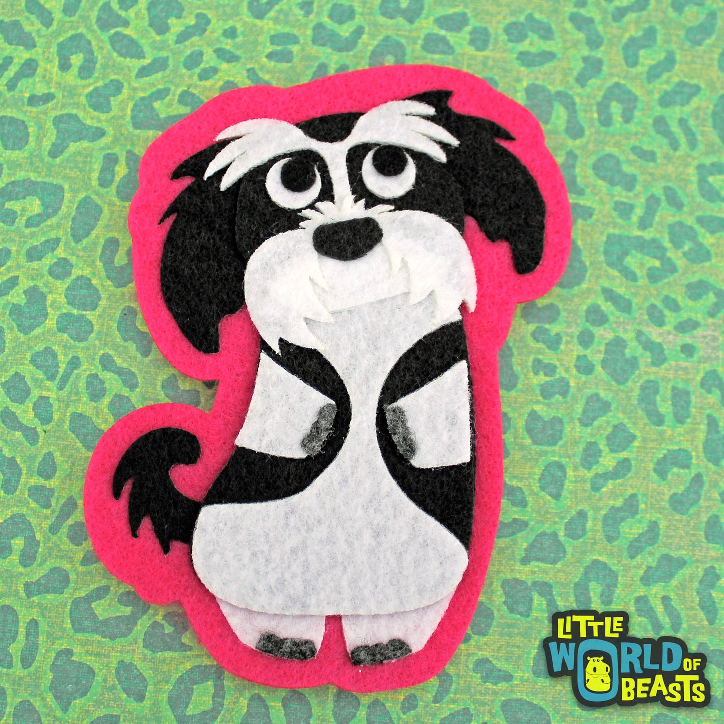 Handmade Felt Dog Patch - Shih Tzu