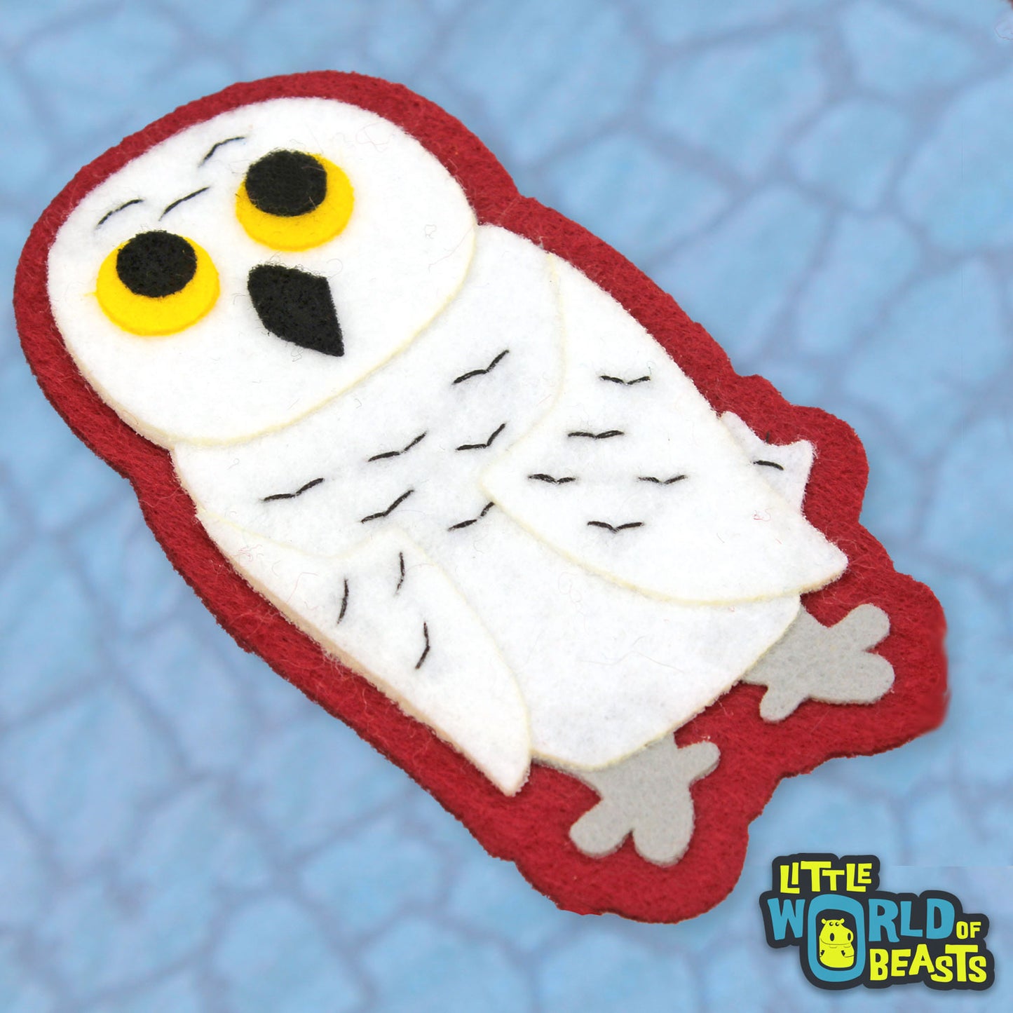 Snowy Owl - Iron on/Sew On Patch - Little World of Beasts