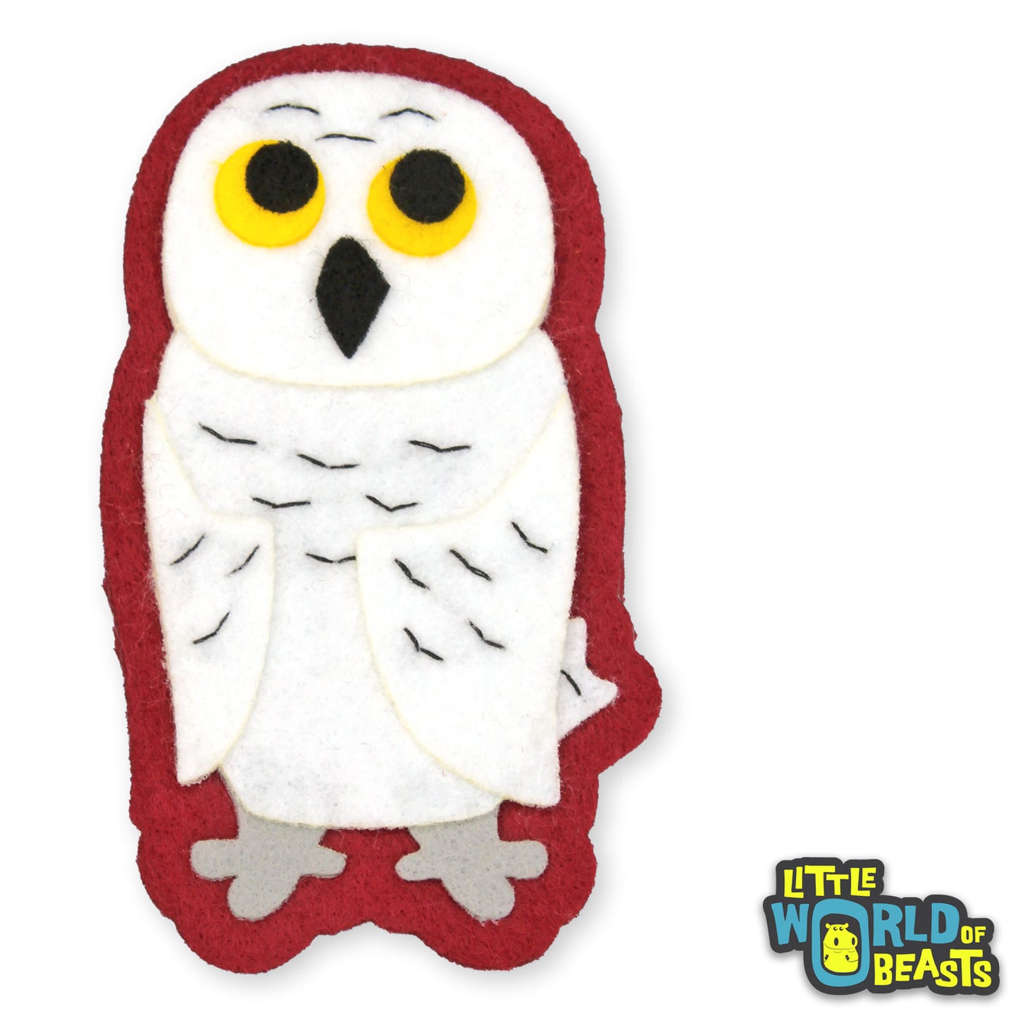 Owl - Felt Bird Applique - Little World of Beasts