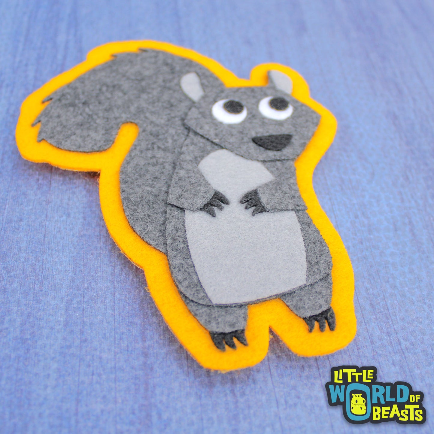 Greta the Squirrel Patch - Sew on or Iron on Woodland Applique