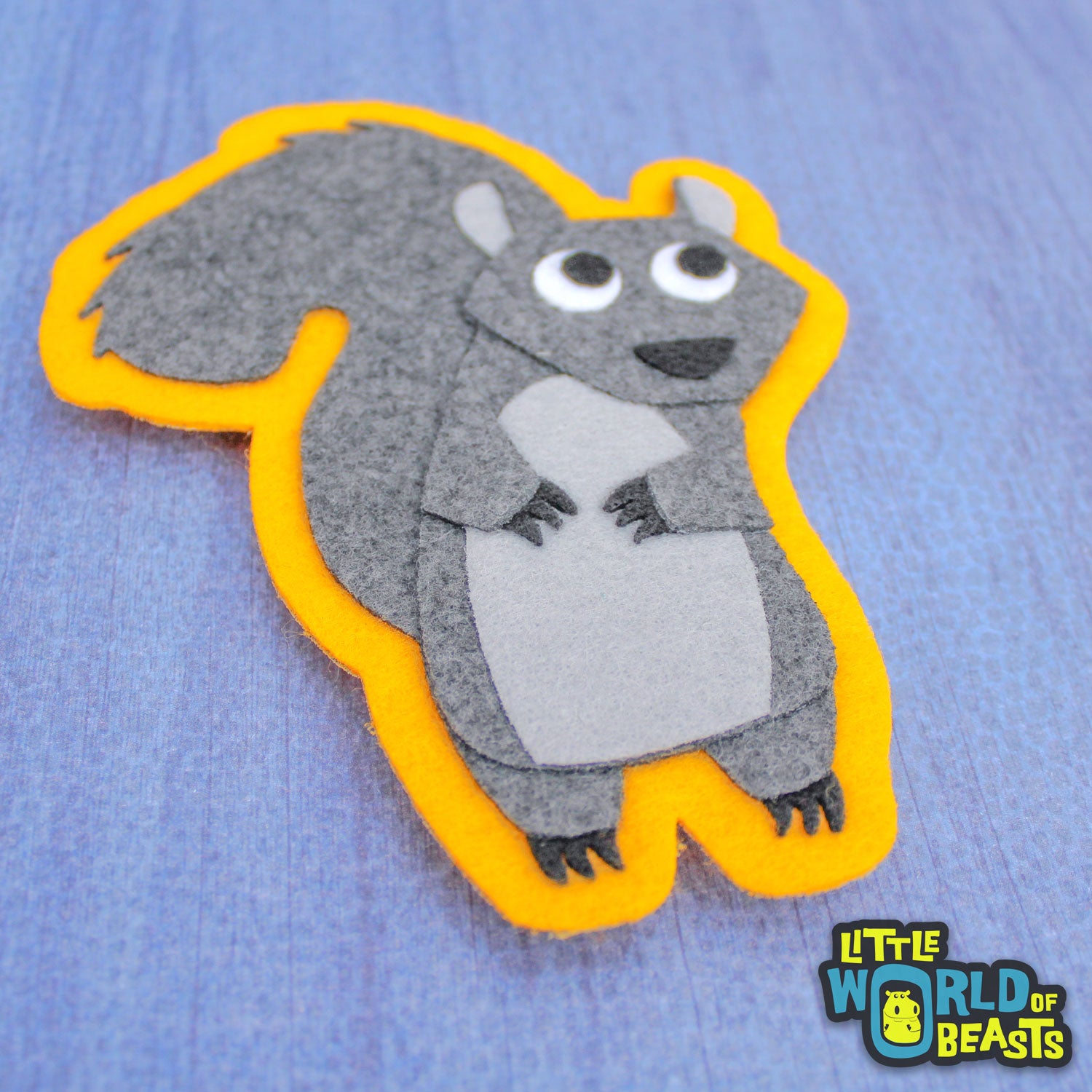 Greta the Squirrel Patch - Sew on or Iron on Woodland Applique