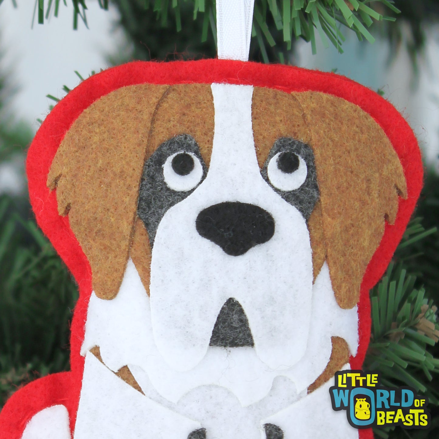 Saint Bernard Dog Ornament 