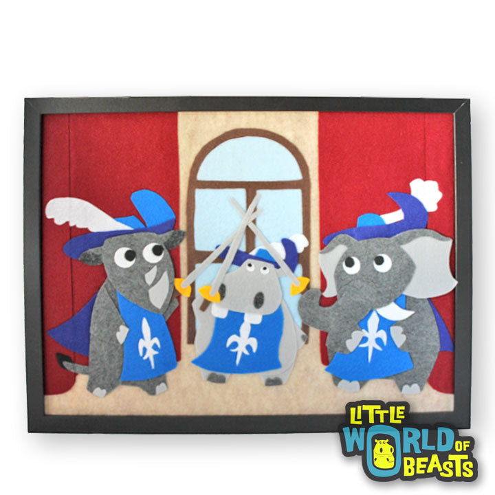 Let's Roast Marshmallows! - Felt Illustration