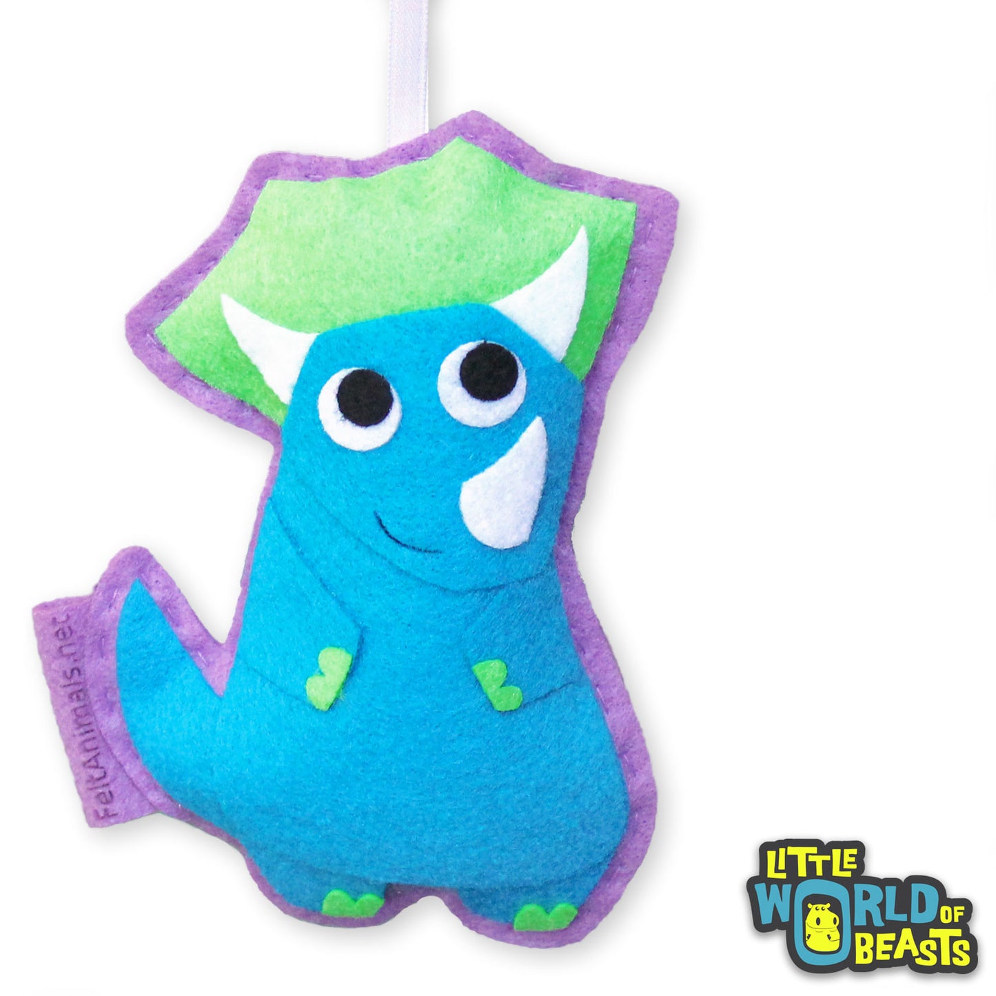 triceratops-felt-christmas-ornament1.jpg 720 × 720px Terence the Triceratops - Felt Dinosaur Ornament