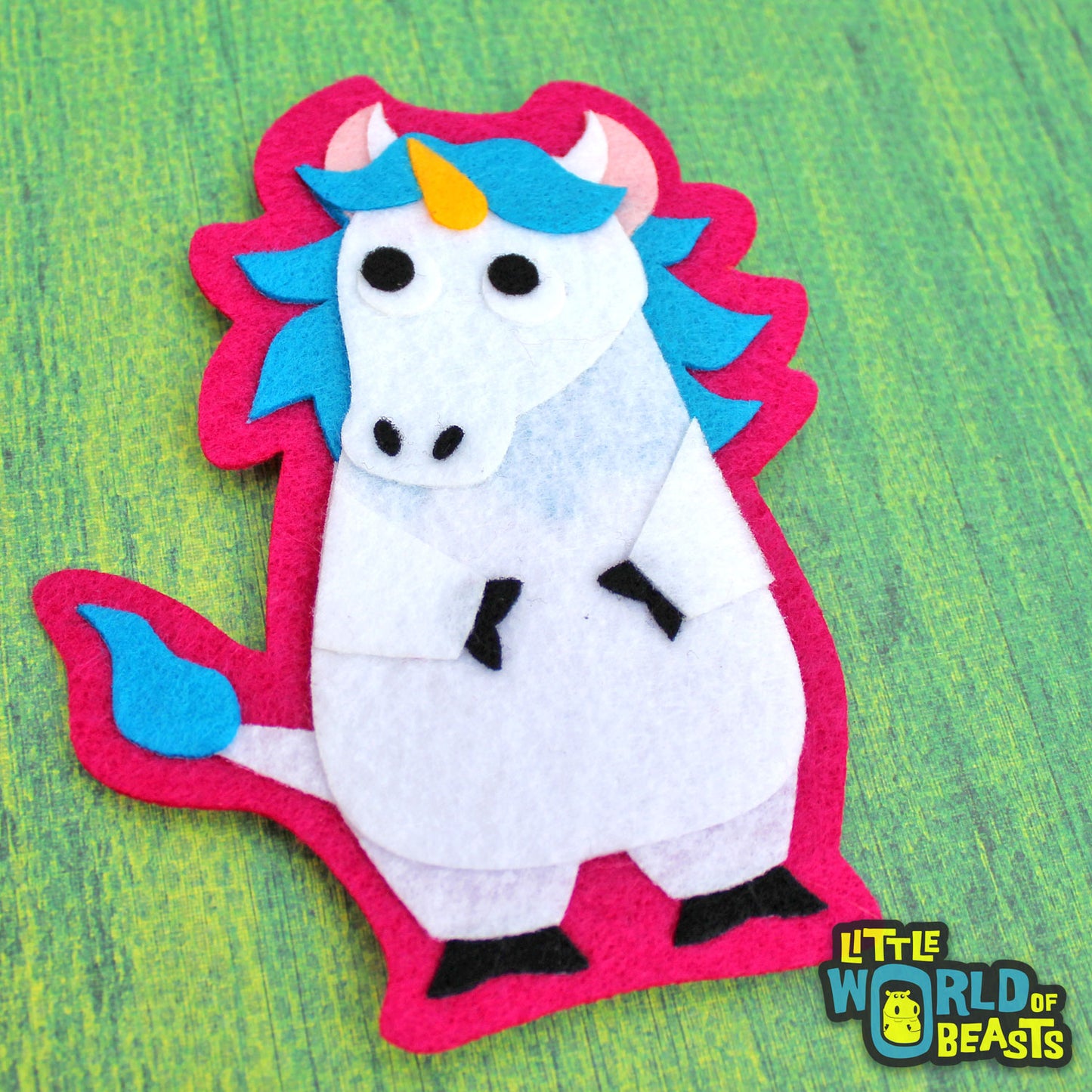 Mythical Creature - Felt Animal Applique - Unicorn