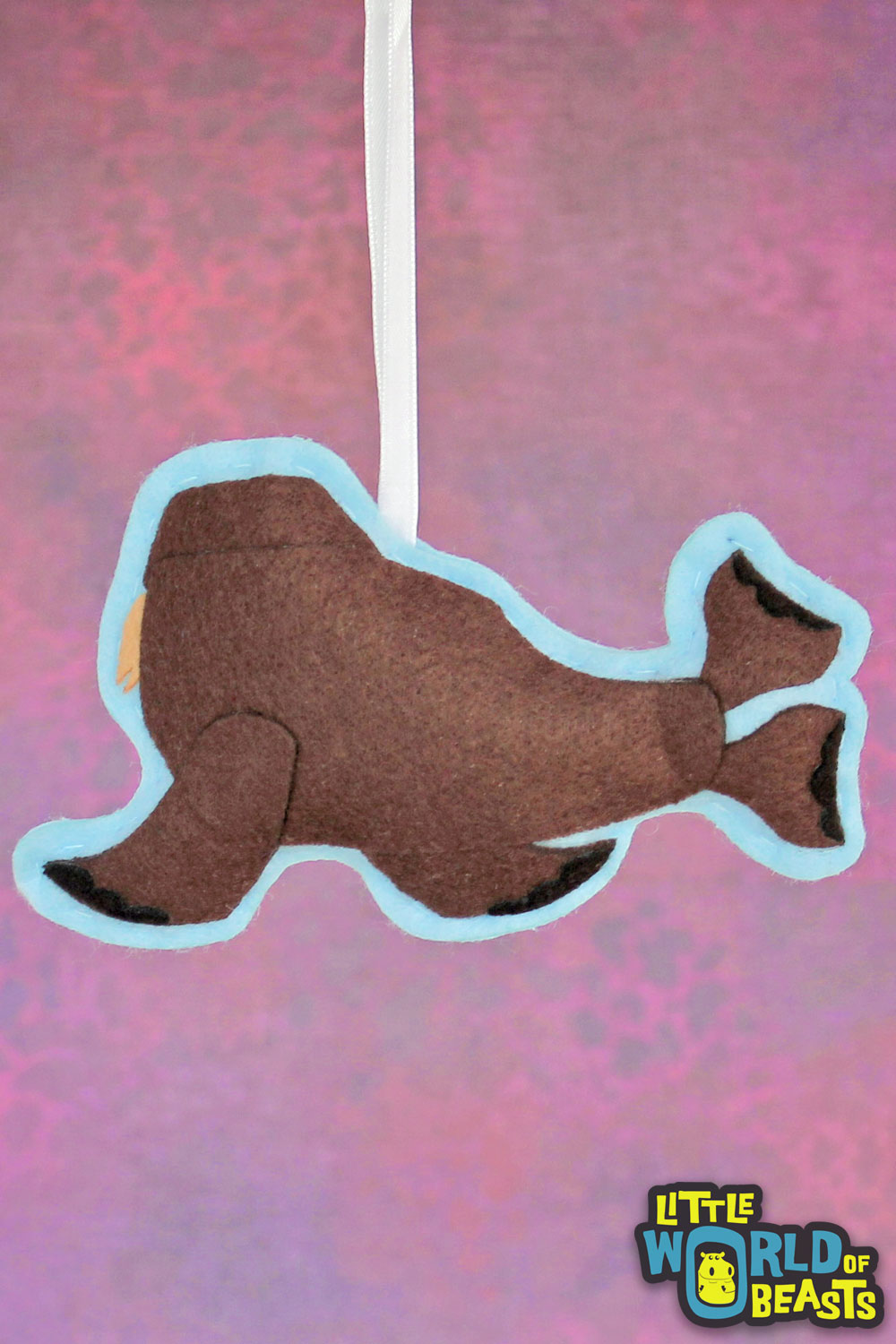 Walrus - Handmade Felt Animal Ornament