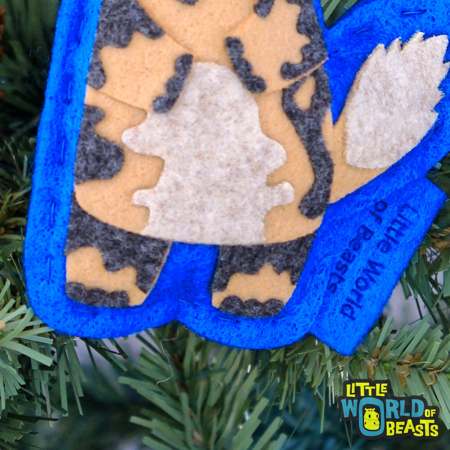 African Painted Dog - Felt Animal Ornament