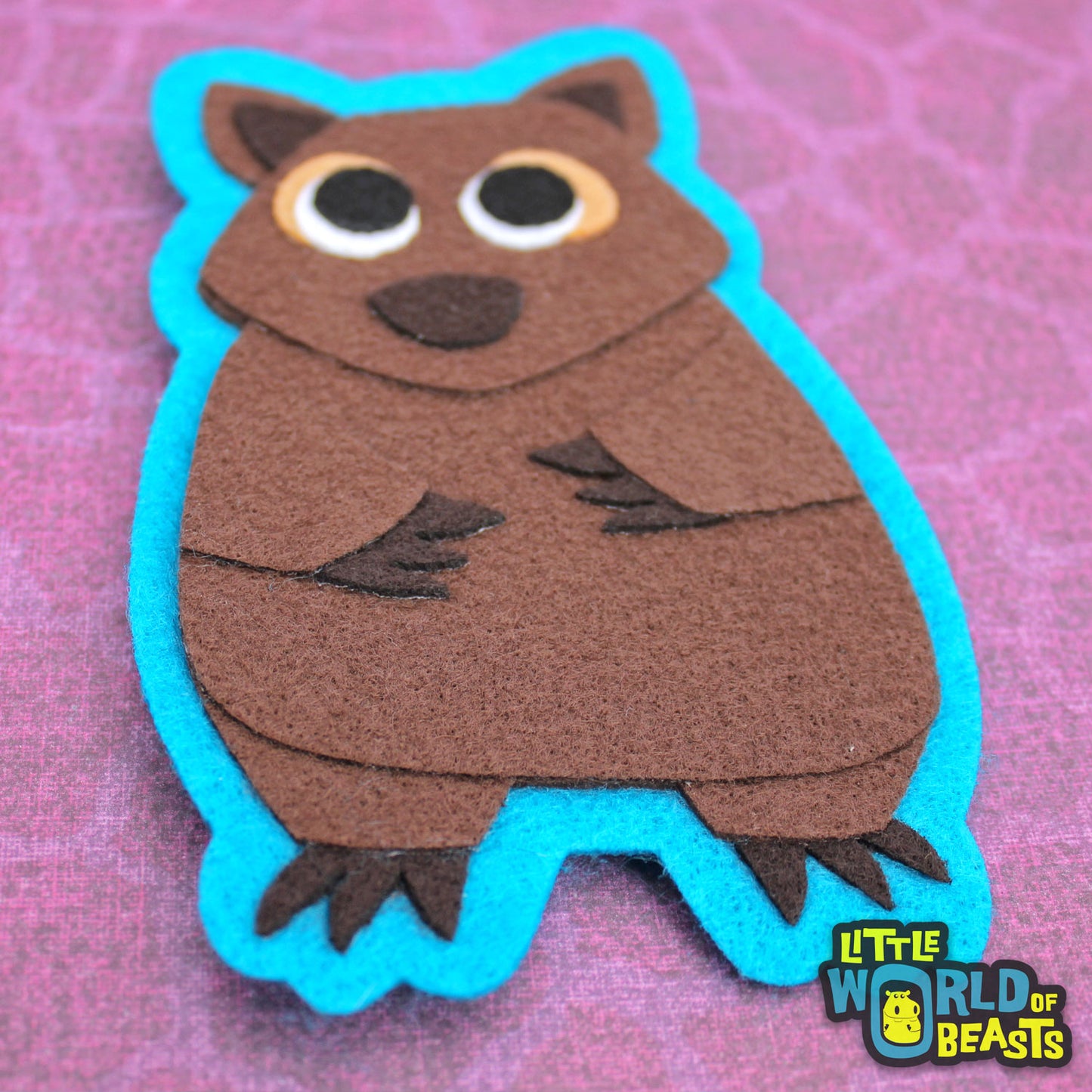 Wombat - Australian Animal Iron On Patch