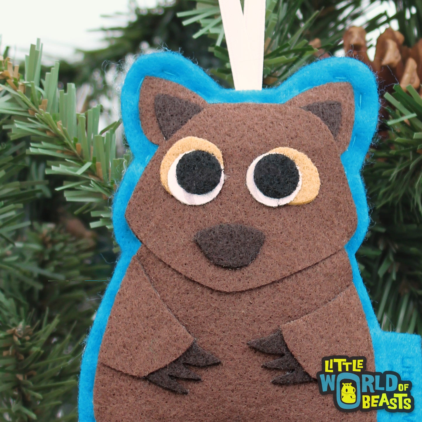 Wombat - Felt Christmas Ornament