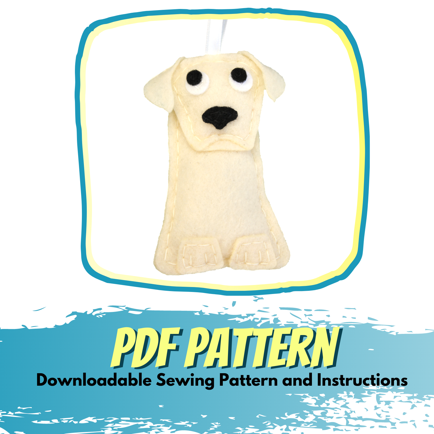 Labrador Retriever Felt Ornament Pattern