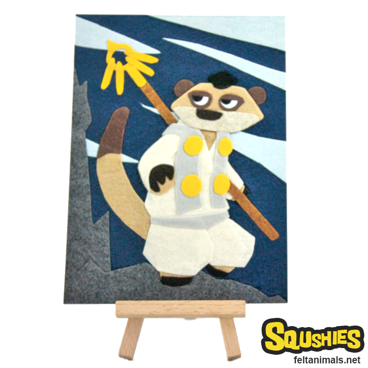 Yamabushi Monk Meerkat - Print or Postcard