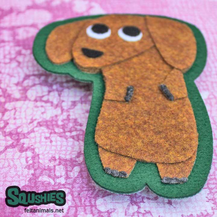 Squshies - Dachshund Felt Patch
