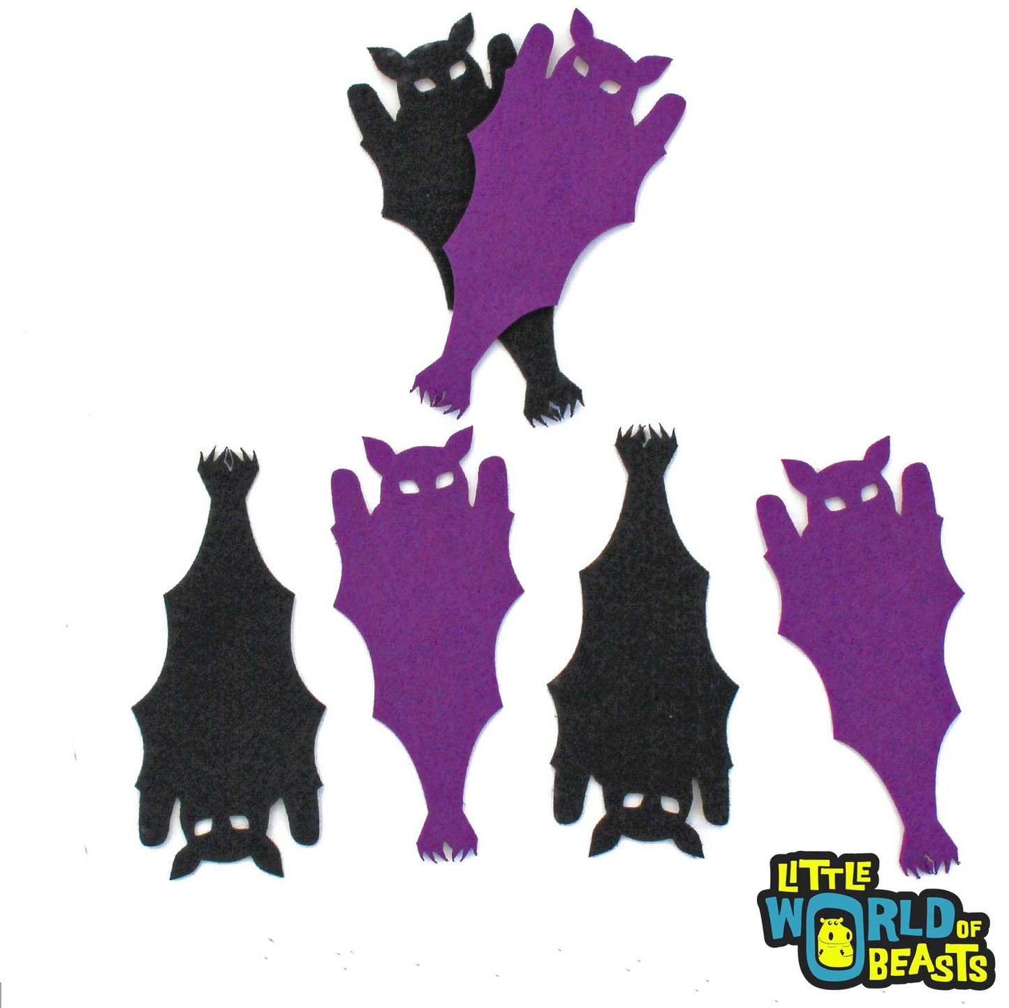 Hanging Bat- Felt Laser Cut Shape - Halloween