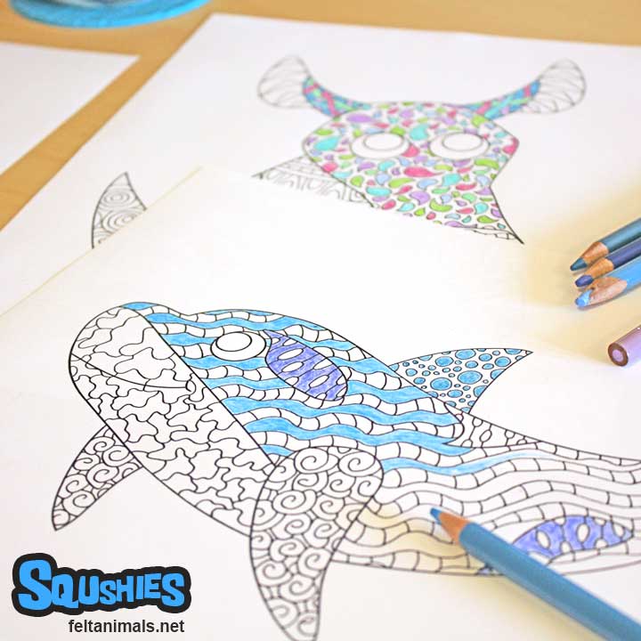 Complex Line Art - Animal Coloring Book