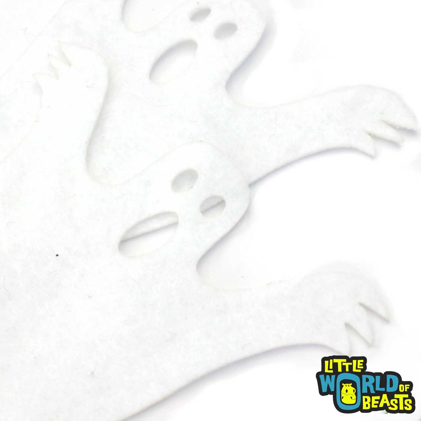 Spooky Ghost - Felt Halloween Shapes - White