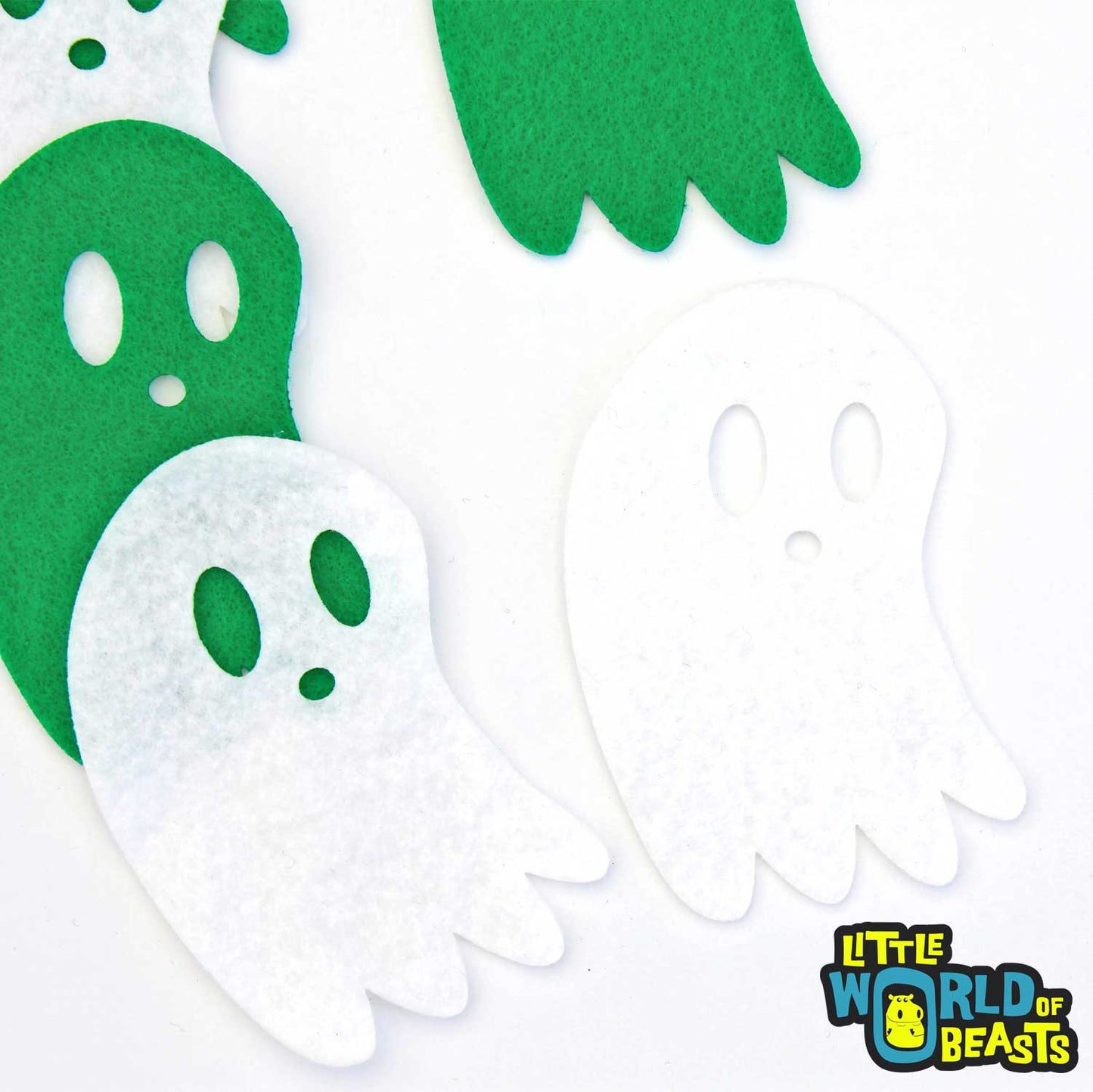 Spoopy Ghost - Felt Halloween Shape - Laser Cut