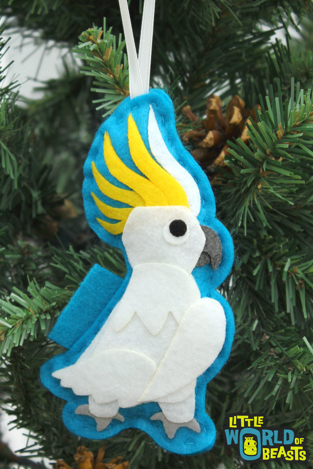 Sulphur-crested Cockatoo - Bird Christmas Ornament