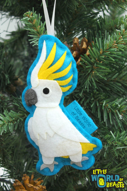 Sulphur-crested Cockatoo - Bird Christmas Ornament