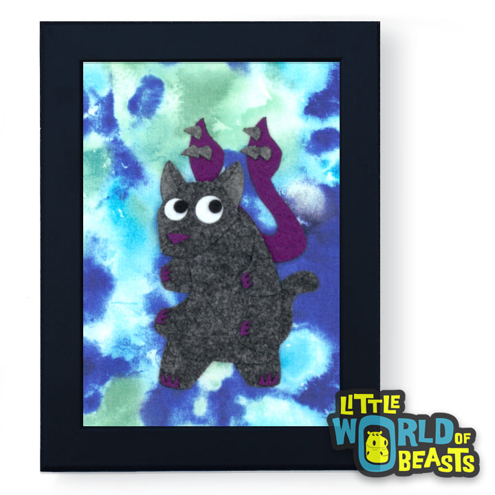 Displacer Beast - Felt Monster Art - Little World of Beasts
