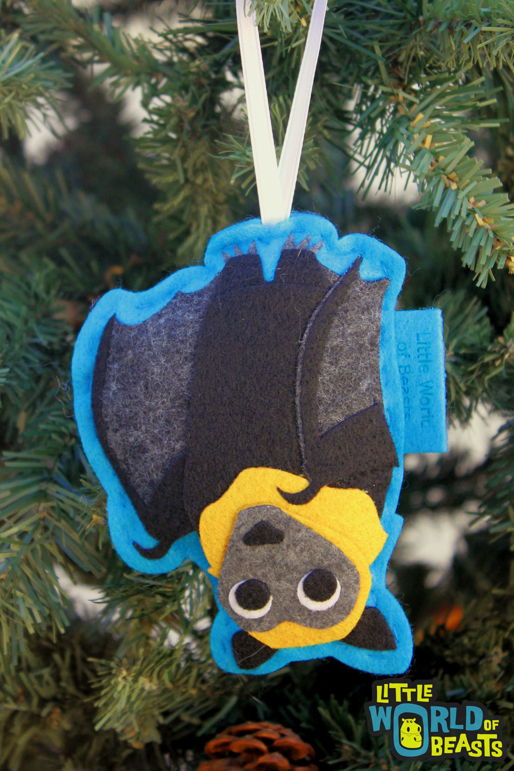 Bat - Felt Christmas Ornament