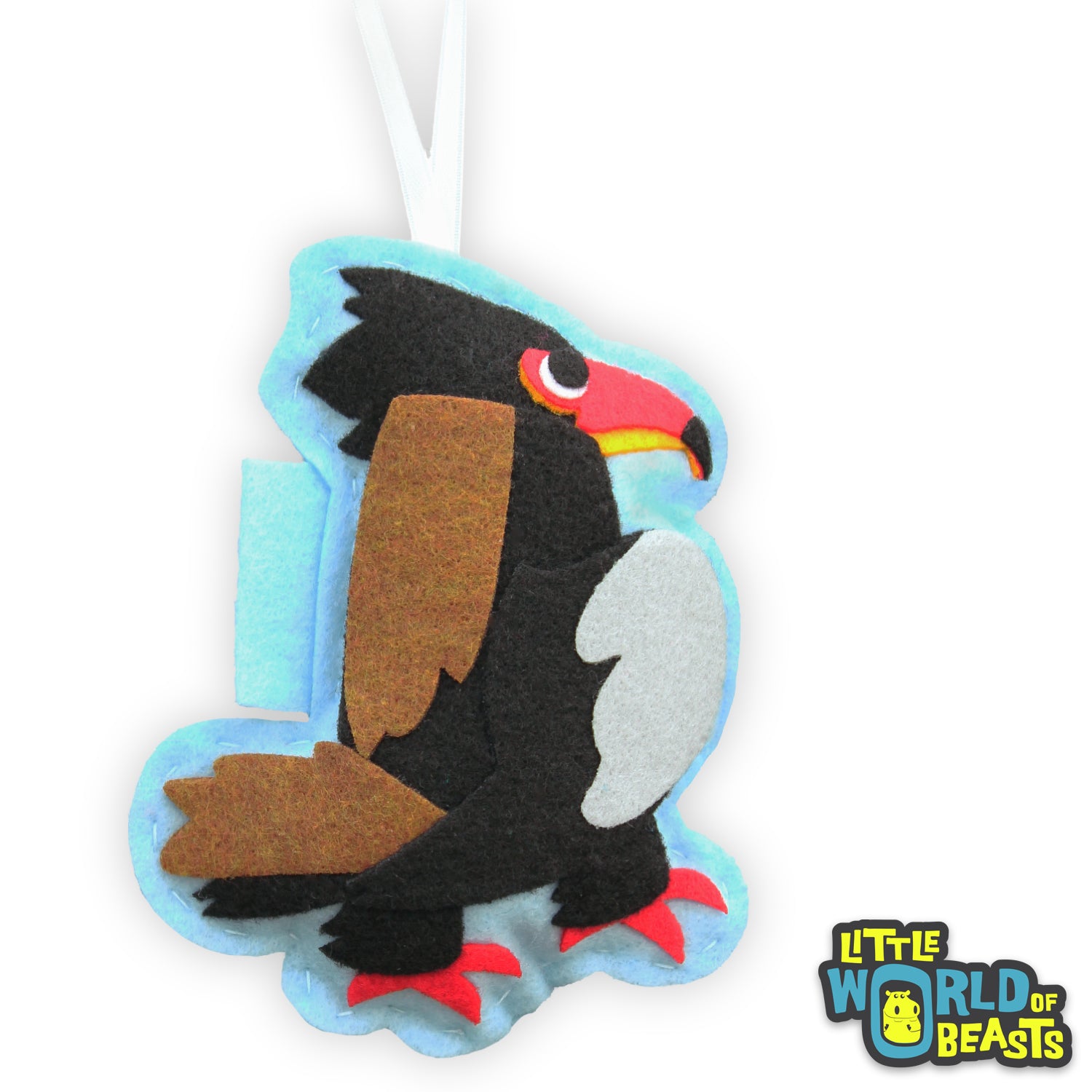 Felt Christmas Ornament - Bateleur Eagle