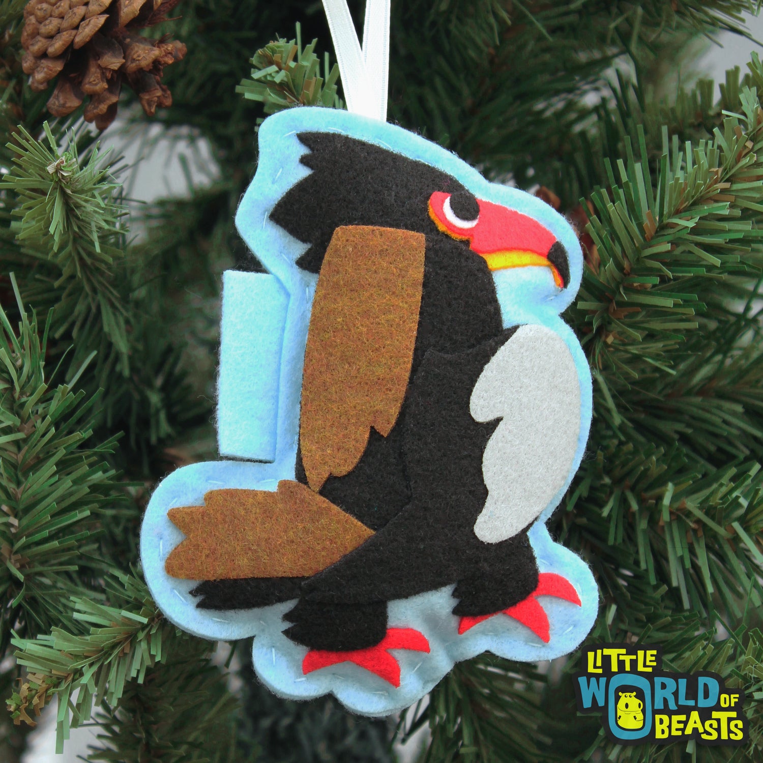 Felt Christmas Ornament - Bateleur Eagle