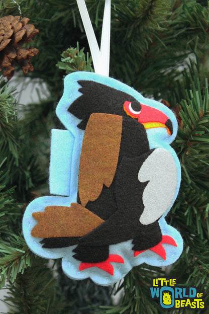 Felt Christmas Ornament - Bateleur Eagle