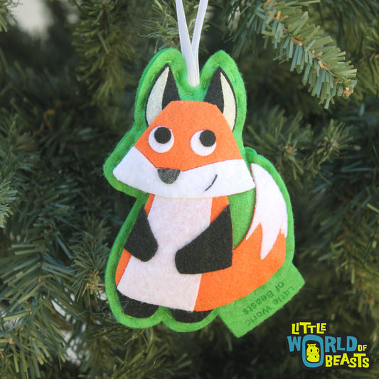 Handmade Fox Felt Ornament